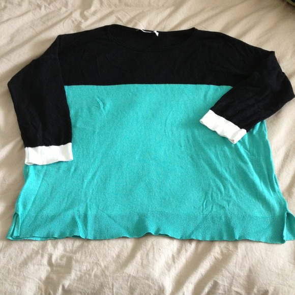 Loft colorblock lightweight sweater
