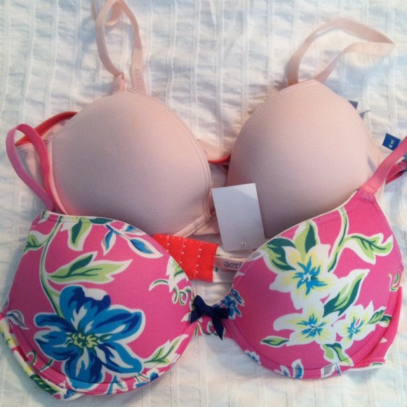 Two NWOT Aerie Push Up Bras. NEW