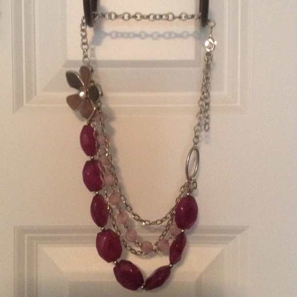 Sold------Loft Purple necklace
