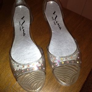 Nina- clear jelly ballet flats