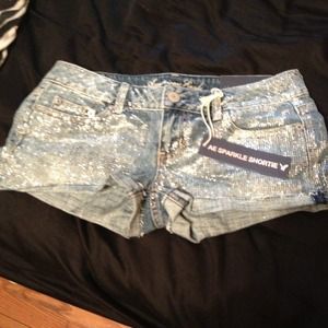 AE Sparkle Shorts. NWT