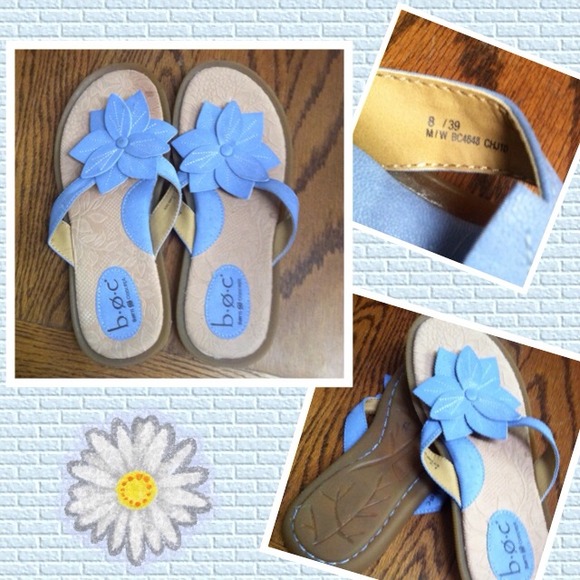 B.O.C. Cornflower Blue Sandals.  Size 8