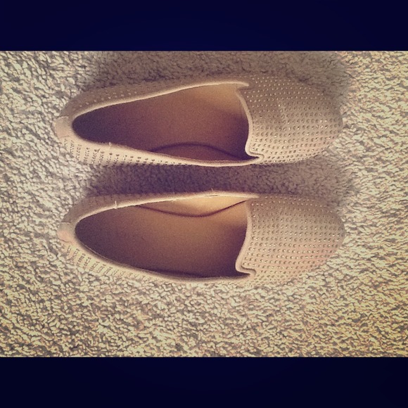 Bakers flesh tone flats with rhinestones