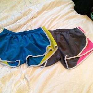Two pairs of Soffe workout shorts size Medium