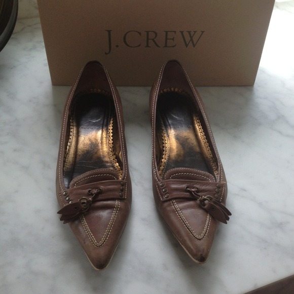 J.CREW  Fulham Leather Flats - Picture 2 of 4