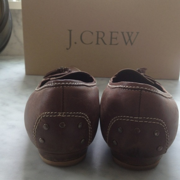 J.CREW  Fulham Leather Flats - Picture 3 of 4