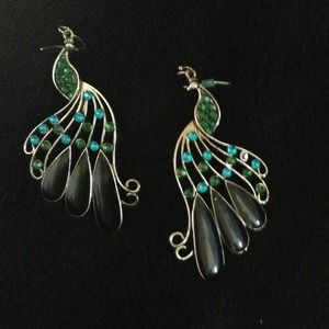 Peacock Earrings