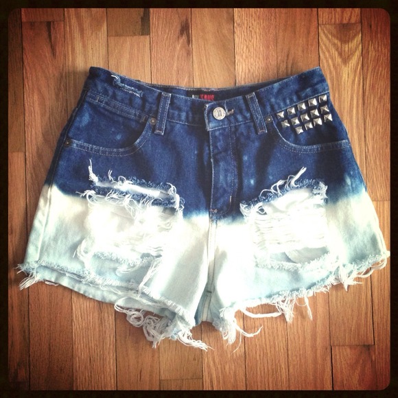 🚫SOLD🚫 Ombré Studded High Waisted Shorts