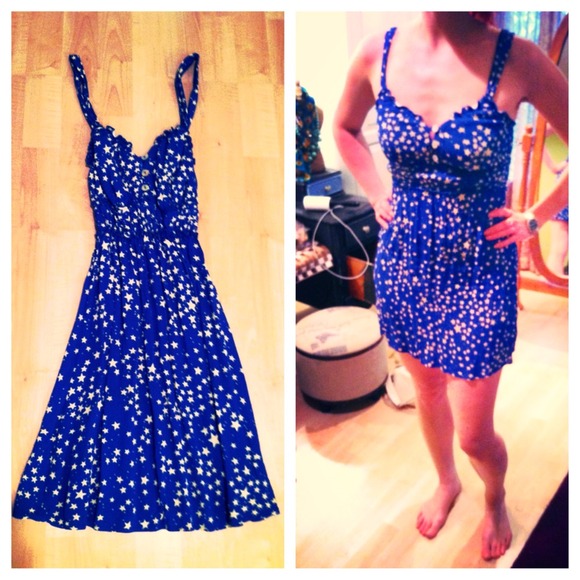 Blue dress with stars
