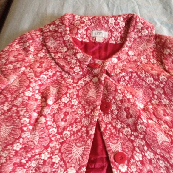 Ann Taylor short sleeve button jacket