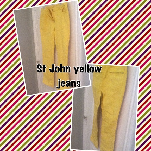 St John yellow jeans...