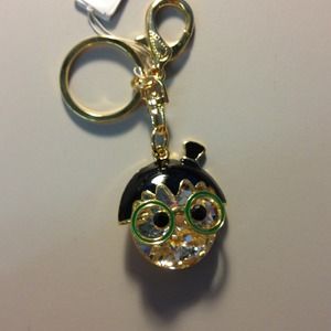 Crystal purse charm / key chain