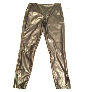 Blank Vegan leather Legging
