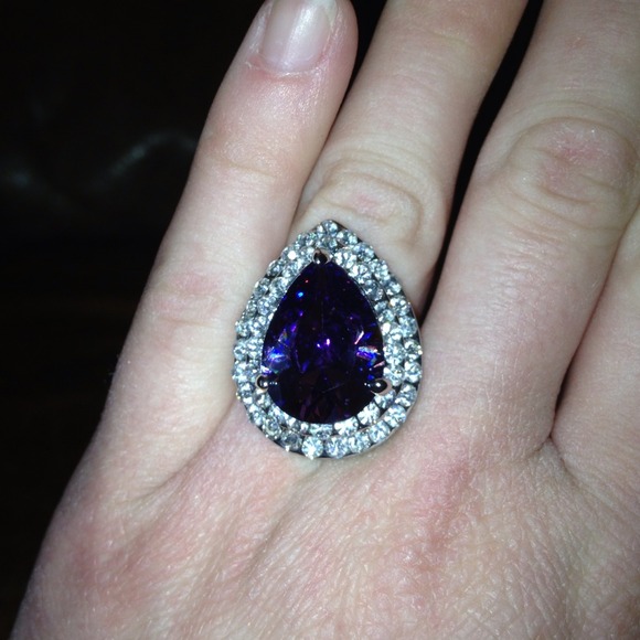 😄SOLD😄HMH34PSU😄 crystal gold filled ring - Picture 3 of 4