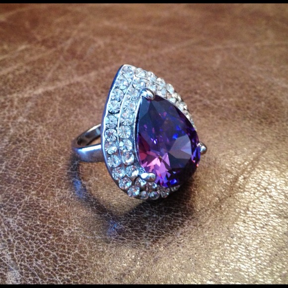 😄SOLD😄HMH34PSU😄 crystal gold filled ring - Picture 4 of 4