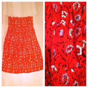 Free people red flower dress