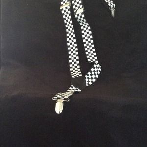 Checkered suspenders