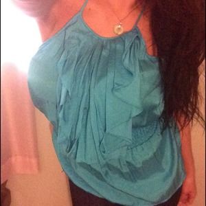 Size small Turquoise Bebe blouse
