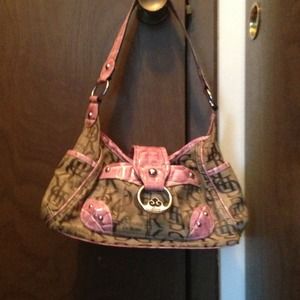 Genna De Rossi pink/brown handbag