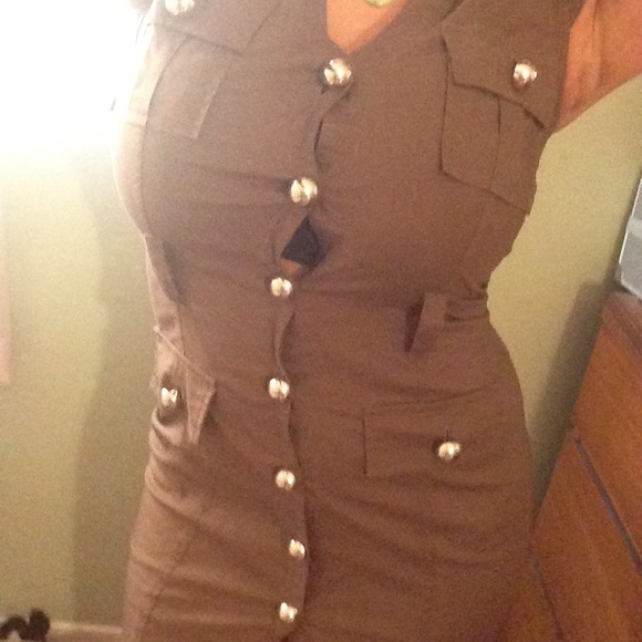 Sexy cameo/military style Express dress size 0