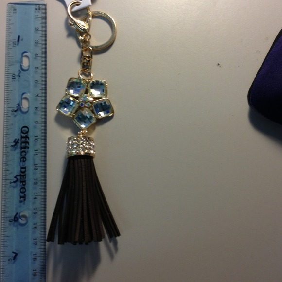 CZ purse charm / Key chain - Picture 2 of 4