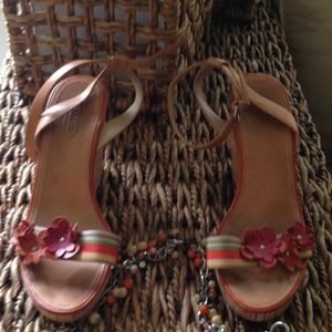 AUTHENTIC COACH CORK WEDGES💐 Perfect for Spring😍