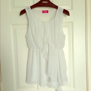 🚫SOLD!🚫Semi-sheer Flowy White Blouse