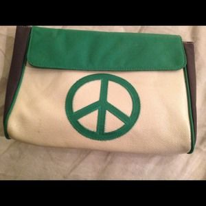 Eco-friendly boho hippie peace clutch