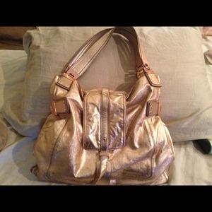 Kooba rose gold handbag