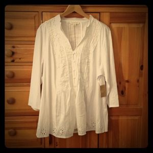White flowy shirt