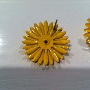 Jewelry - sOLD Yellow sunflower pierced earrings Jewelry - sOLD Yellow sunflower pierced earrings