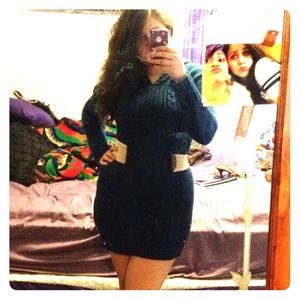 SOLD IN BUNDLE🙅Blue knit sweater dress