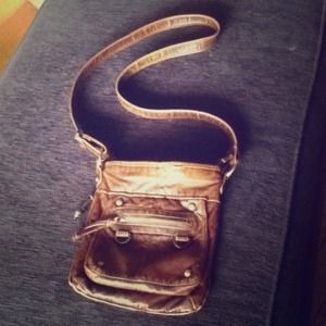 Brown cross body bag/ satchel