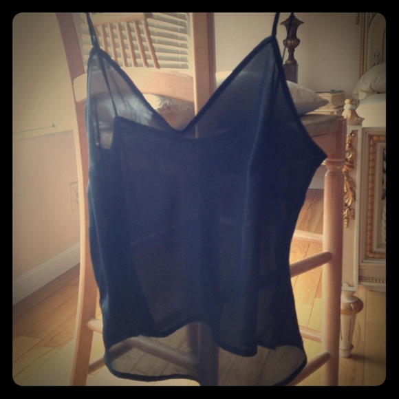 SOLD Black Chiffon Camisole