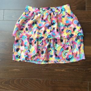 Tibi Floral Silk Ruffle Skirt - Bundle