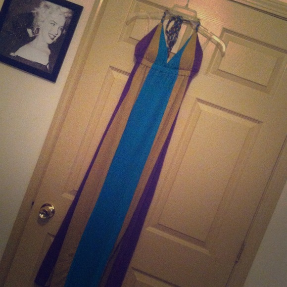 **SOLD**Color block maxi dress