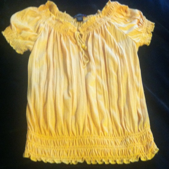 Yellow shirt new baby phat jeans