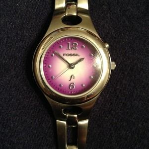 Fossil watch purple face