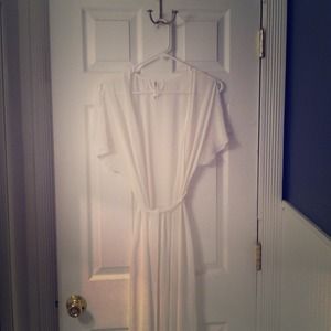 Sheer white bridal robe
