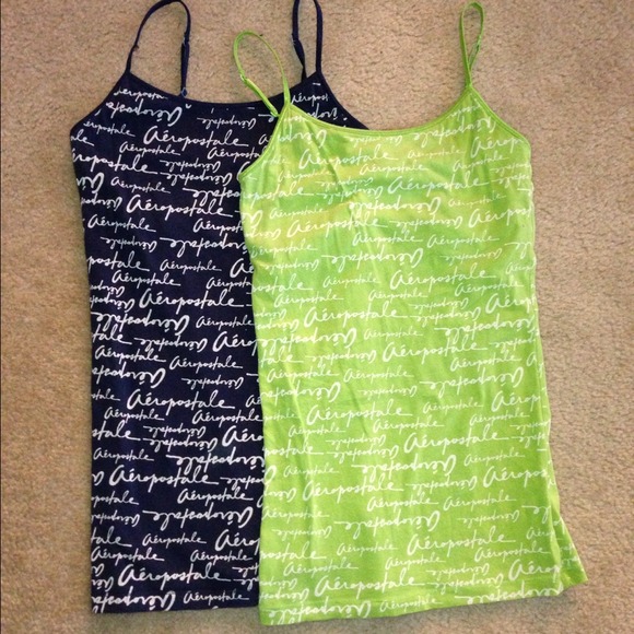 %Pair of Aeropostale tank tops