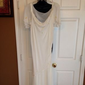 Off white wedding/special occasion dress size 16