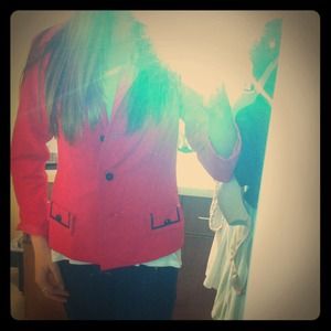 Bright pink blazer