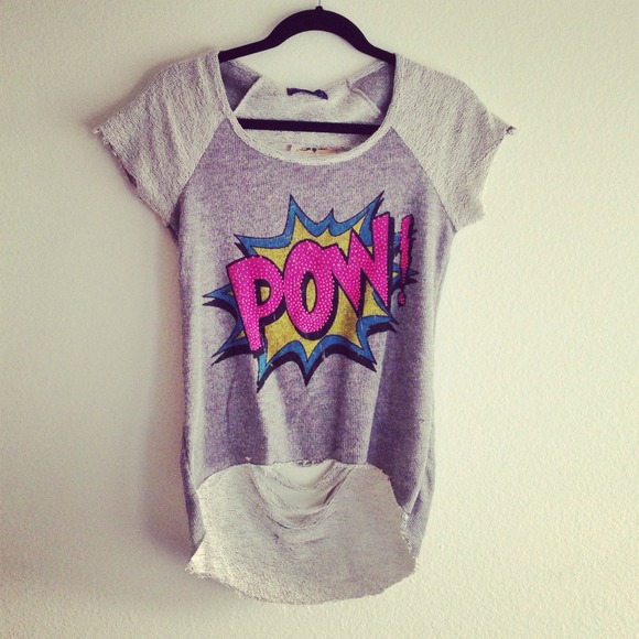 Tops - Pow shredded top - small