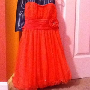Coral juniors homecoming dress