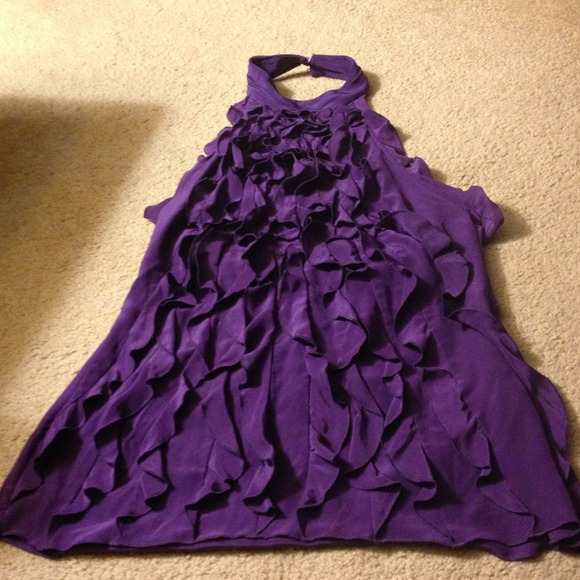 BCBG silk halter top