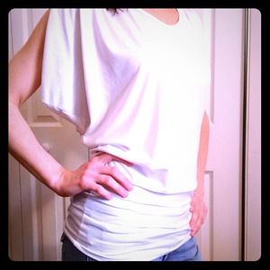 *RESERVED* NWT Sexy White Shimmery Top!