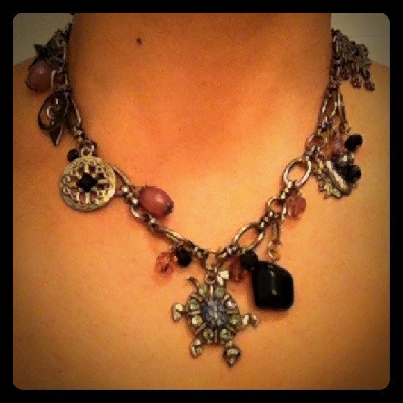 Vintage Boho Charms And Pendants Chain Necklace