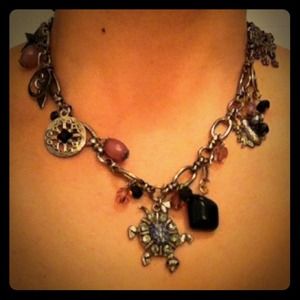 Vintage Boho Charms And Pendants Chain Necklace
