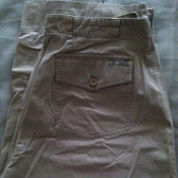 👍Ralph Lauren Khaki Plus Size Capri's
