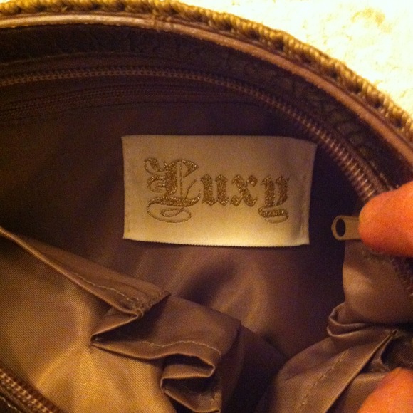 Luxy crochet handbag  Taupe brown.Perfect❤REDUCED❤ - Picture 2 of 4